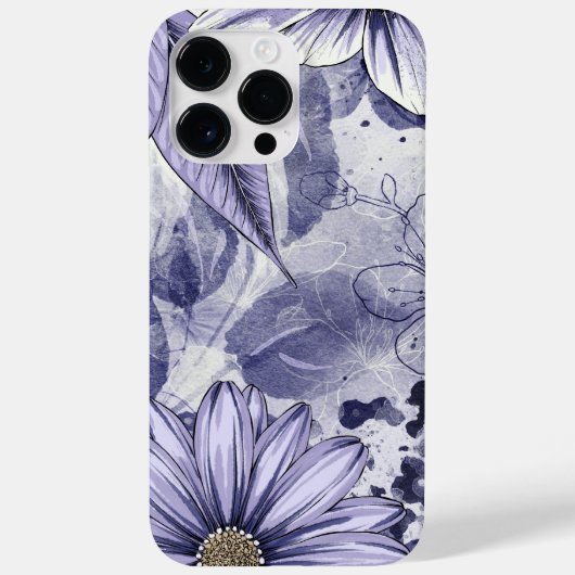 Coques Case-Mate iPhone Manipulation de l'aquarelle de feuille de fleurs v (Verso)