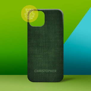 Coque iPhone 15 Pro Max Manly Design de lin exécutif avec nom