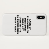 Coques Case-Mate iPhone Manque de planification (Dos (Horizontal))