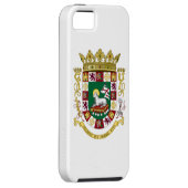 Coques Case-Mate iPhone Manteau de Porto Rico des bras (Dos/Droit)