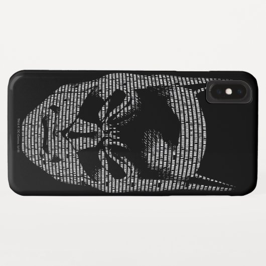 Coques Case-Mate iPhone Mantra de Batman Head (Dos (Horizontal))