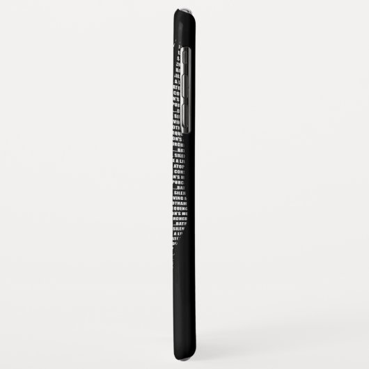 Coques Case-Mate iPhone Mantra de Batman Head (Dos/Gauche)