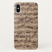 Coques Case-Mate iPhone Manuscrit Bach Musique Feuille Antique (Dos)