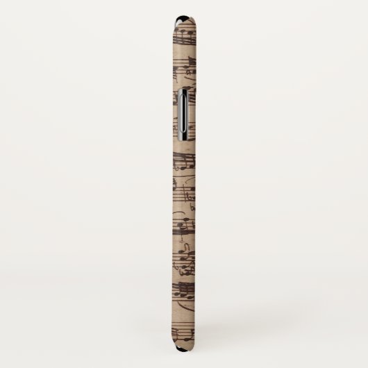 Coques Case-Mate iPhone Manuscrit Bach Musique Feuille Antique (Dos/Droite)