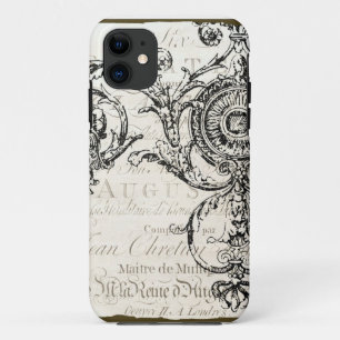 Etui iPhone Case-Mate manuscrit vintage de Français d'éphémères de c