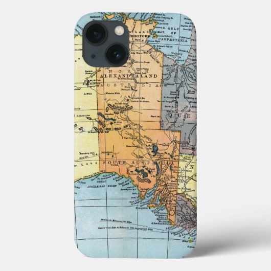 Coques Case-Mate iPhone MAP : AUSTRALIE, c1890 (Verso)