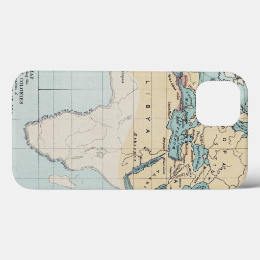 COQUES Case-Mate iPhone MAP : EMPIRE PHOENICIEN (Verso (horizontal))