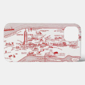 Coques Case-Mate iPhone MAP : MANHATTAN, c1935 (Verso (horizontal))