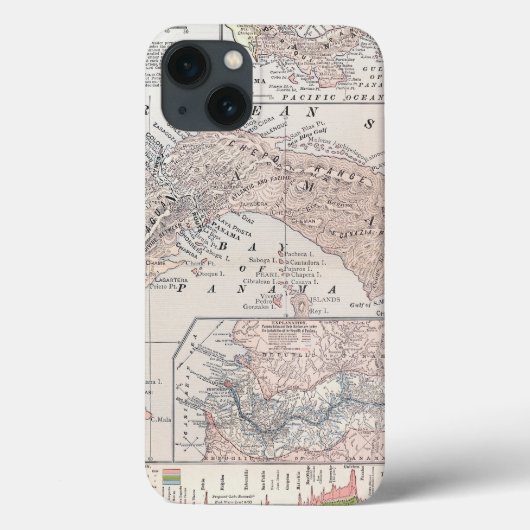 COQUES Case-Mate iPhone MAP : PANAMA, 1907 (Verso)