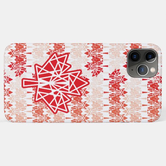 COQUES Case-Mate iPhone MAPLE MADE WITH TRIANGLES CANADA FLAG BY MASANSER (Dos (Horizontal))