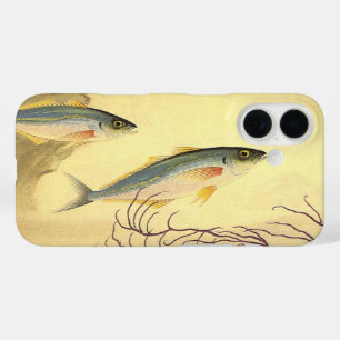 Coques iPhone 16 Maquereau dans l'Océan, Art Japonisme Vintage