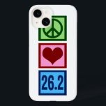 Coques Pour iPhone Marathon de l'amour pour la paix<br><div class="desc">Un signe de paix,  coeur,  et 26.2. Un grand cadeau pour un coureur de marathon qui aime courir. Courir est un excellent exercice.</div>
