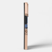 Coques Case-Mate iPhone Marble Blue Geode Gold Parties scintillant (Verso / Droite)