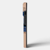 Coques Case-Mate iPhone Marble Blue Geode Gold Parties scintillant (Verso / Gauche)