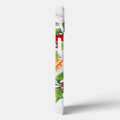 Coques Case-Mate iPhone Marble Christmas Flowers 5 Pattern (Verso / Droite)