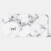 Coques Case-Mate iPhone Marble monogram (Verso (horizontal))
