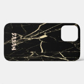 Coques Case-Mate iPhone Marble noir (Verso (horizontal))