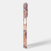 Coques Case-Mate iPhone "Marble tartan mignon nom de script boho terracott (Verso / Droite)