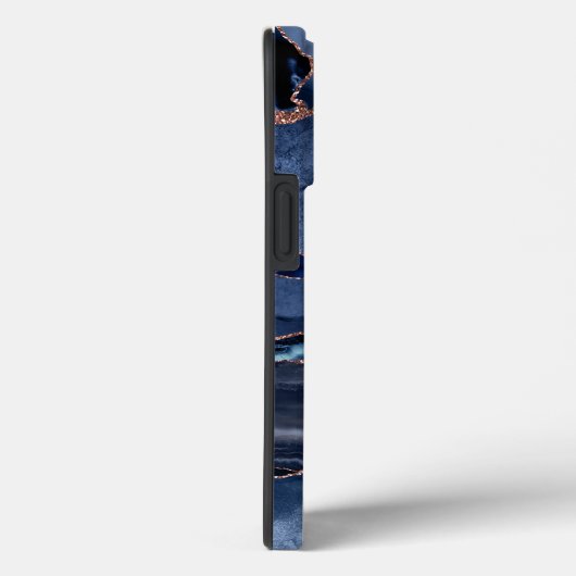 Coques Case-Mate iPhone Marble tendance Marine Blue Agate Geode (Verso / Droite)