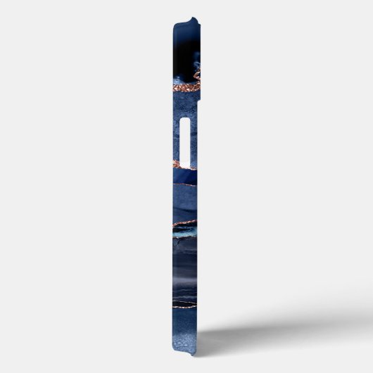 Coques Case-Mate iPhone Marble tendance Marine Blue Agate Geode (Verso / Droite)