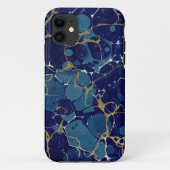Coques Case-Mate iPhone Marbled Blue Apple iPhone 11 (Dos)