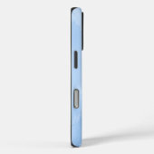 Coques Case-Mate iPhone Marbre Abstrait Bleu Clair Motif (Verso / Droite)