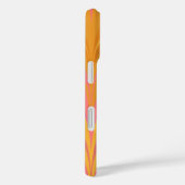 Coques Case-Mate iPhone Marbre Abstrait en Jaune clair et rose (Verso / Droite)