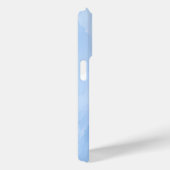 Coques Case-Mate iPhone Marbre Abstrait Motif Bleu Clair (Verso / Droite)