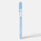 Coques Case-Mate iPhone Marbre Abstrait Motif Bleu Clair (Verso / Gauche)