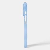 Coques Case-Mate iPhone Marbre Abstrait Motif Bleu Clair (Verso / Gauche)