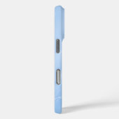 Coques Case-Mate iPhone Marbre Abstrait Motif Bleu Clair (Verso / Droite)