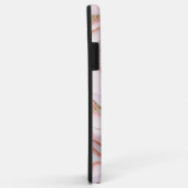 Coques Case-Mate iPhone Marbre Agate Moderne Bleu Rose Collection Or (Dos/Droite)