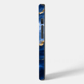 Coques Case-Mate iPhone Marbre Agate Saphir Luxueux (Verso / Gauche)