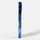 Coques Case-Mate iPhone Marbre Agate Saphir Luxueux (Verso / Droite)