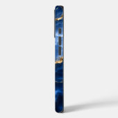 Coques Case-Mate iPhone Marbre Agate Saphir Luxueux (Verso / Gauche)