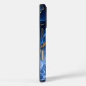 Coques Case-Mate iPhone Marbre Agate Saphir Luxueux (Verso / Droite)