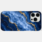 Coques Case-Mate iPhone Marbre Agate Saphir Luxueux (Verso (horizontal))