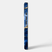 Coques Case-Mate iPhone Marbre Agate Saphir Luxueux (Verso / Gauche)