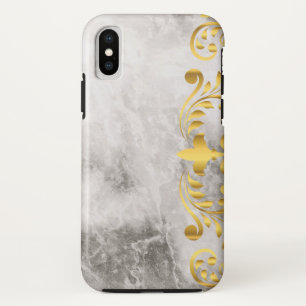Case-Mate iPhone Case marbre avec motif floral doré