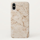 Coques Case-Mate iPhone Marbré Beige Avec Grain (Dos)