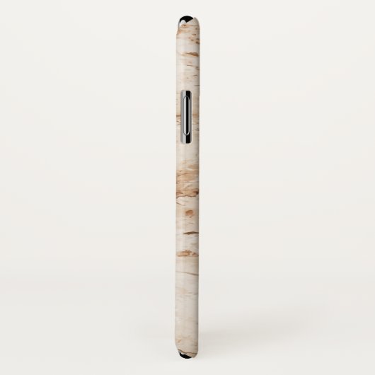 Coques Case-Mate iPhone Marbré Beige Avec Grain (Dos/Droite)