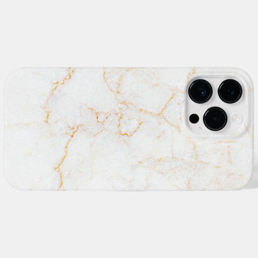 Coques Case-Mate iPhone Marbre blanc (Verso (horizontal))