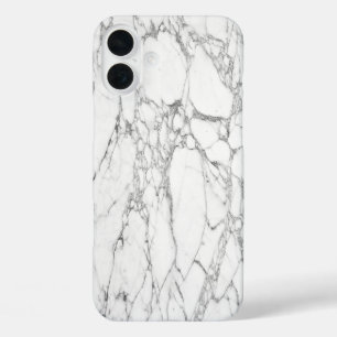 Coques iPhone 16 Plus Marbre blanc