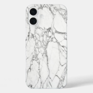 Coques iPhone 16 Plus Marbre blanc