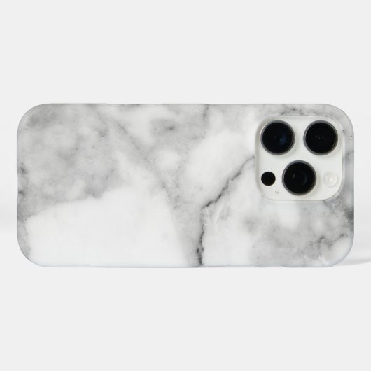 Coques Case-Mate iPhone Marbre blanc (Verso (horizontal))