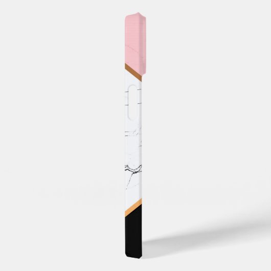 Coques Case-Mate iPhone Marbre blanc Avec Lignes Dorées (Verso / Droite)