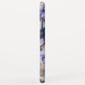 Coques Case-Mate iPhone Marbre blanc Avec Parties scintillant Rose Et Bleu (Dos/Droite)