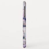 Coques Case-Mate iPhone Marbre blanc Avec Parties scintillant Rose Et Bleu (Dos/Gauche)