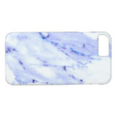 Coques Case-Mate iPhone Marbre blanc bleu granit en pierre (Dos (Horizontal))