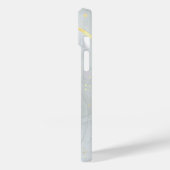 Coques Case-Mate iPhone Marbre Blanc Chic Paillettes (Verso / Gauche)